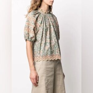 Ulla Johnson Lorna Floral Print Blouse